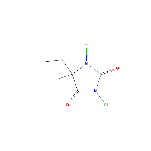 1,3-dichloro-5-ethyl-5-methylimidazolidine-2,4-dione (CAS: 89415-87-2) - Related Chemical Product