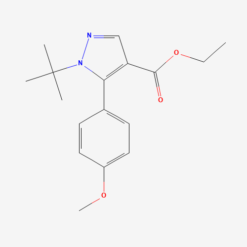 ethyl 1-tert-butyl-5-(4-methoxyphenyl)pyrazole-4-carboxylate (CAS: 1245207-16-2) - Related Chemical Product