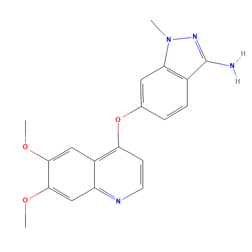 6-(6,7-dimethoxyquinolin-4-yl)oxy-1-methylindazol-3-amine (CAS: 862178-75-4) - Related Chemical Product