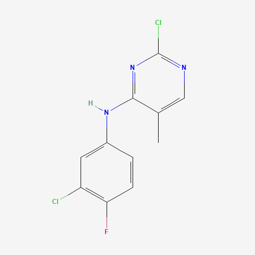 2-chloro-N-(3-chloro-4-fluorophenyl)-5-methylpyrimidin-4-amine (CAS: 1341200-67-6) - Related Chemical Product