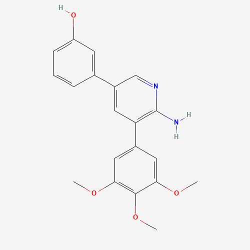 3-[6-amino-5-(3,4,5-trimethoxyphenyl)pyridin-3-yl]phenol (CAS: 1431985-92-0) - Related Chemical Product
