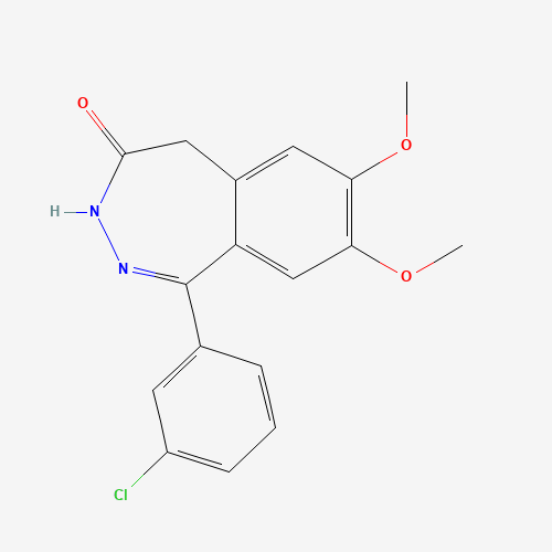 1-(3-chlorophenyl)-7,8-dimethoxy-3,5-dihydro-2,3-benzodiazepin-4-one (CAS: 474070-11-6) - Related Chemical Product