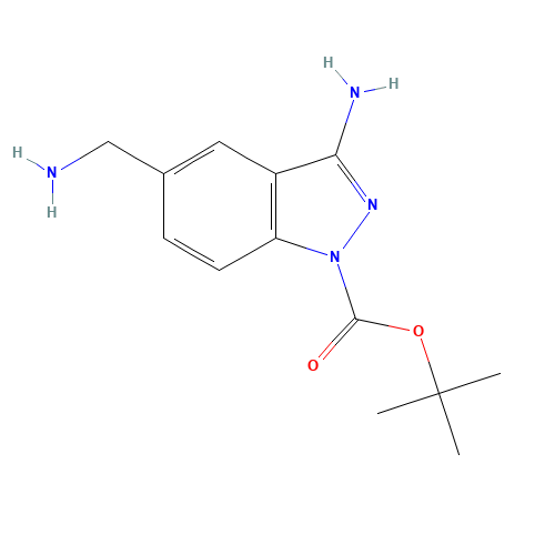 tert-butyl 3-amino-5-(aminomethyl)indazole-1-carboxylate (CAS: 871709-88-5) - Related Chemical Product