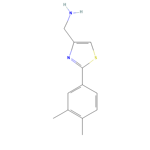 [2-(3,4-dimethylphenyl)-1,3-thiazol-4-yl]methanamine (CAS: 885280-01-3) - Related Chemical Product