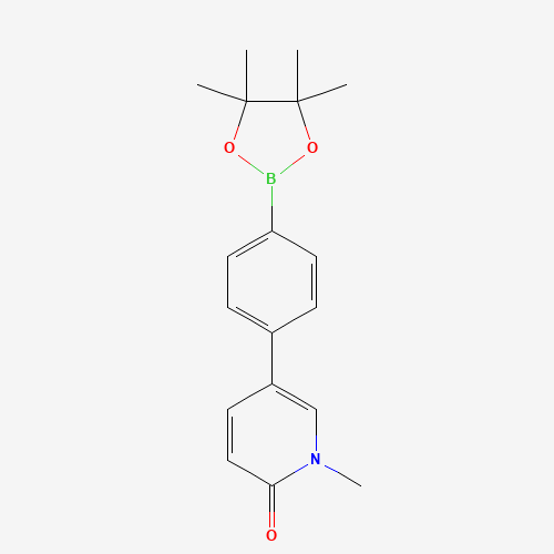 1-methyl-5-[4-(4,4,5,5-tetramethyl-1,3,2-dioxaborolan-2-yl)phenyl]pyridin-2-one (CAS: 1219741-55-5) - Related Chemical Product