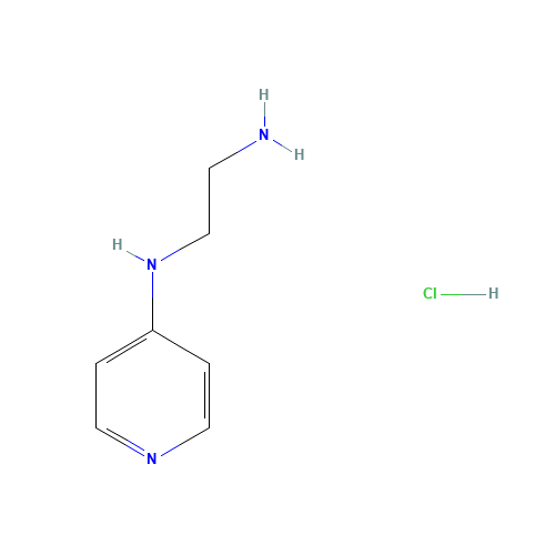 N'-pyridin-4-ylethane-1,2-diamine;hydrochloride (CAS: 64281-29-4) - Chemical Structure and Molecular Formula 