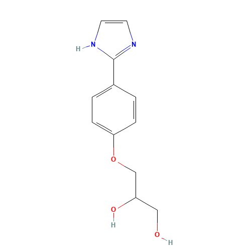3-[4-(1H-imidazol-2-yl)phenoxy]propane-1,2-diol (CAS: 85613-28-1) - Related Chemical Product