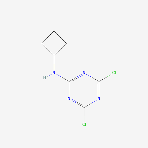 4,6-dichloro-N-cyclobutyl-1,3,5-triazin-2-amine (CAS: 1343592-24-4) - Chemical Structure and Molecular Formula 