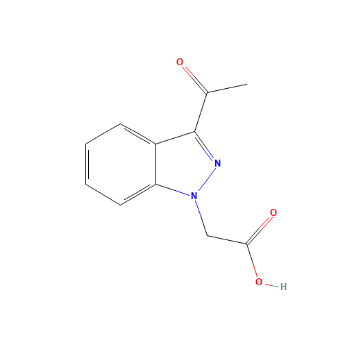 2-(3-acetylindazol-1-yl)acetic acid (CAS: 1386457-49-3) - Related Chemical Product