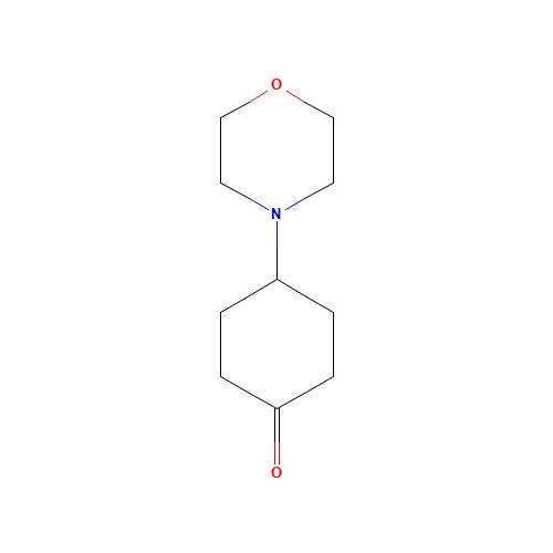 4-morpholin-4-ylcyclohexan-1-one (CAS: 139025-93-7) - Chemical Structure and Molecular Formula 