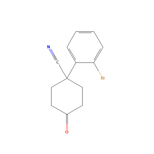 1-(2-bromophenyl)-4-oxocyclohexane-1-carbonitrile (CAS: 1202006-93-6) - Related Chemical Product