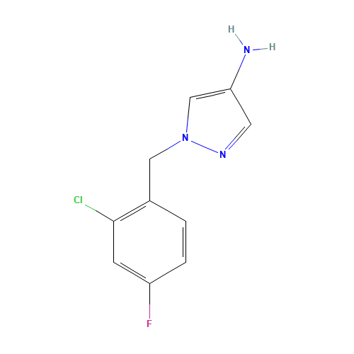 1-[(2-chloro-4-fluorophenyl)methyl]pyrazol-4-amine (CAS: 1002033-29-5) - Related Chemical Product