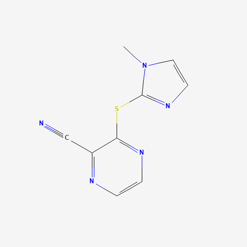 3-(1-methylimidazol-2-yl)sulfanylpyrazine-2-carbonitrile (CAS: 1000269-45-3) - Related Chemical Product