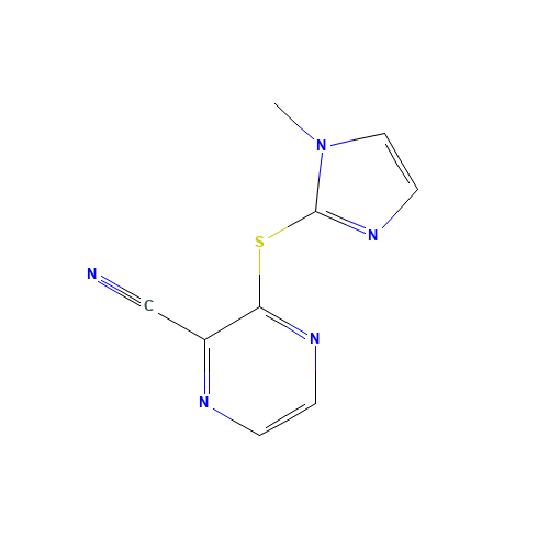 3-(1-methylimidazol-2-yl)sulfanylpyrazine-2-carbonitrile (CAS: 1000269-45-3) - Related Chemical Product