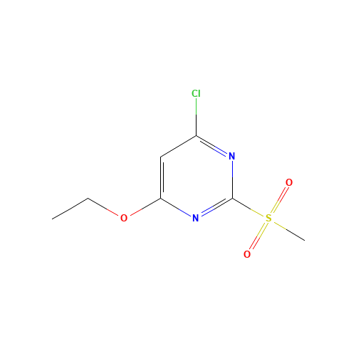 4-chloro-6-ethoxy-2-methylsulfonylpyrimidine (CAS: 142596-33-6) - Related Chemical Product