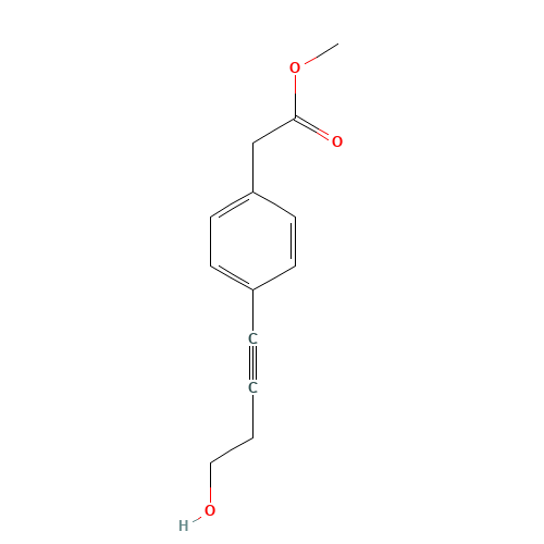 methyl 2-[4-(4-hydroxybut-1-ynyl)phenyl]acetate (CAS: 192804-72-1) - Related Chemical Product