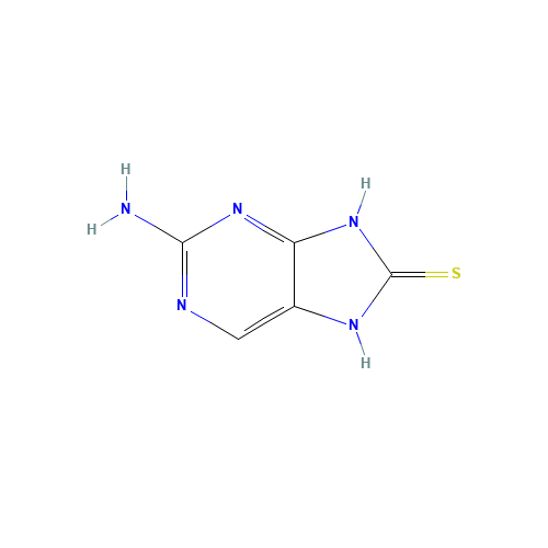 2-amino-7,9-dihydropurine-8-thione (CAS: 1196-80-1) - Related Chemical Product