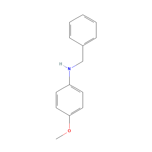 N-benzyl-4-methoxyaniline (CAS: 17377-95-6) - Chemical Structure and Molecular Formula 