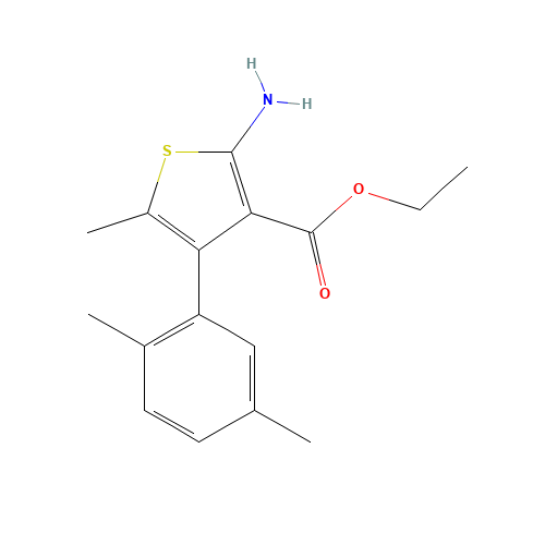 ethyl 2-amino-4-(2,5-dimethylphenyl)-5-methylthiophene-3-carboxylate (CAS: 350990-31-7) - Related Chemical Product