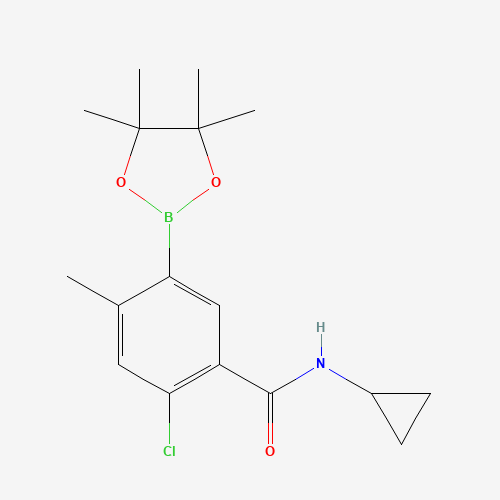 2-chloro-N-cyclopropyl-4-methyl-5-(4,4,5,5-tetramethyl-1,3,2-dioxaborolan-2-yl)benzamide (CAS: 1019918-90-1) - Related Chemical Product