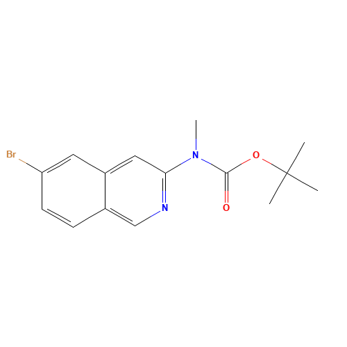 tert-butyl N-(6-bromoisoquinolin-3-yl)-N-methylcarbamate (CAS: 944805-37-2) - Related Chemical Product