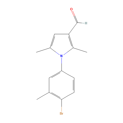 1-(4-bromo-3-methylphenyl)-2,5-dimethylpyrrole-3-carbaldehyde (CAS: 347331-84-4) - Related Chemical Product