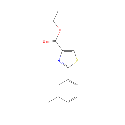 ethyl 2-(3-ethylphenyl)-1,3-thiazole-4-carboxylate (CAS: 885278-81-9) - Related Chemical Product