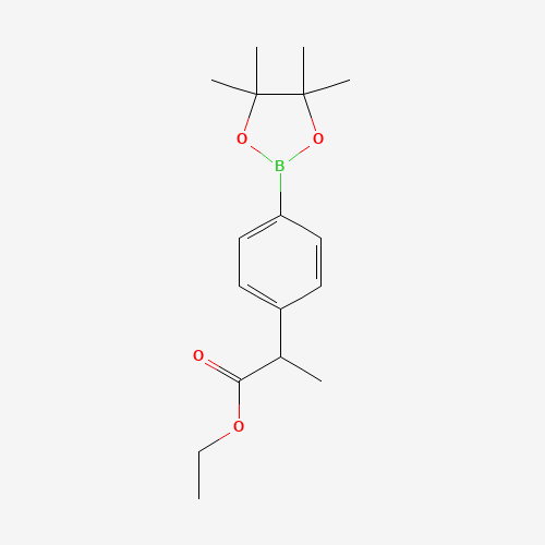 ethyl 2-[4-(4,4,5,5-tetramethyl-1,3,2-dioxaborolan-2-yl)phenyl]propanoate (CAS: 1228690-28-5) - Related Chemical Product