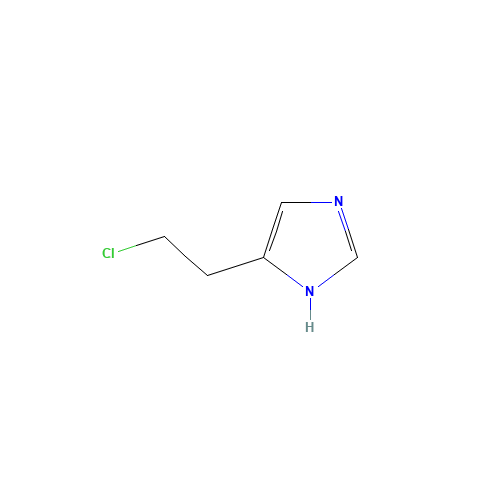 5-(2-chloroethyl)-1H-imidazole (CAS: 13518-55-3) - Chemical Structure and Molecular Formula 