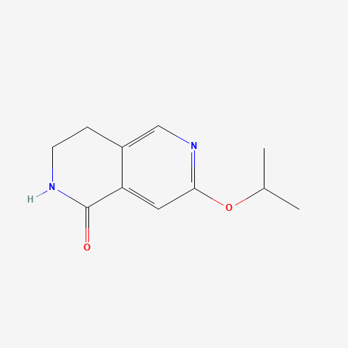 7-propan-2-yloxy-3,4-dihydro-2H-2,6-naphthyridin-1-one (CAS: 1616290-06-2) - Chemical Structure and Molecular Formula 