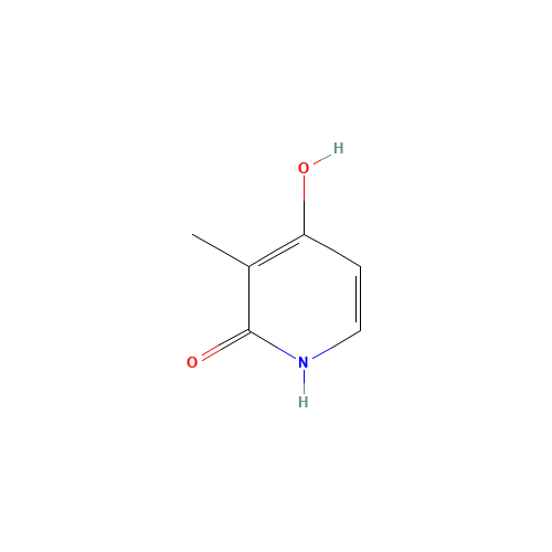 4-hydroxy-3-methyl-1H-pyridin-2-one (CAS: 4664-14-6) - Chemical Structure and Molecular Formula 