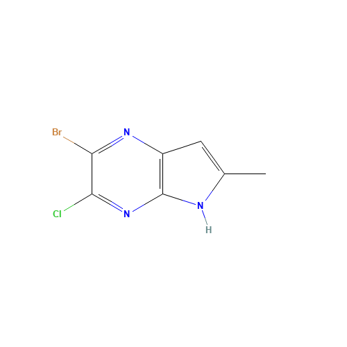 2-bromo-3-chloro-6-methyl-5H-pyrrolo[2,3-b]pyrazine (CAS: 1447770-37-7) - Related Chemical Product