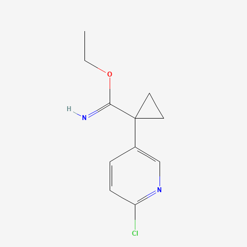 ethyl 1-(6-chloropyridin-3-yl)cyclopropane-1-carboximidate (CAS: 1379671-09-6) - Related Chemical Product