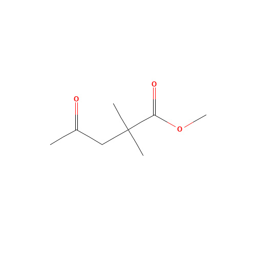 methyl 2,2-dimethyl-4-oxopentanoate (CAS: 66372-99-4) - Chemical Structure and Molecular Formula 