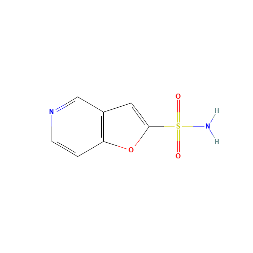 furo[3,2-c]pyridine-2-sulfonamide (CAS: 117612-42-7) - Chemical Structure and Molecular Formula 