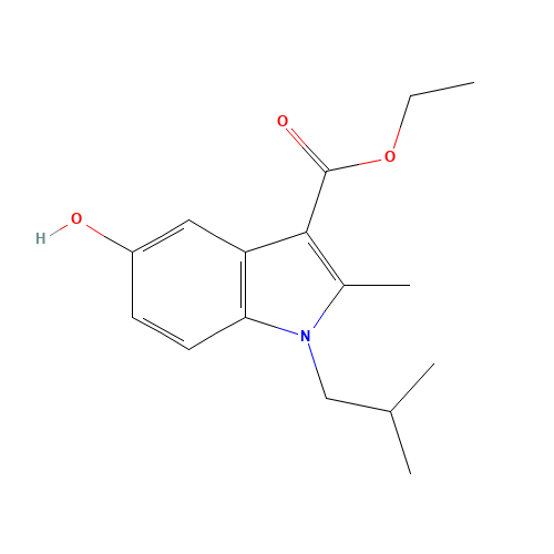 ethyl 5-hydroxy-2-methyl-1-(2-methylpropyl)indole-3-carboxylate (CAS: 61793-35-9) - Related Chemical Product
