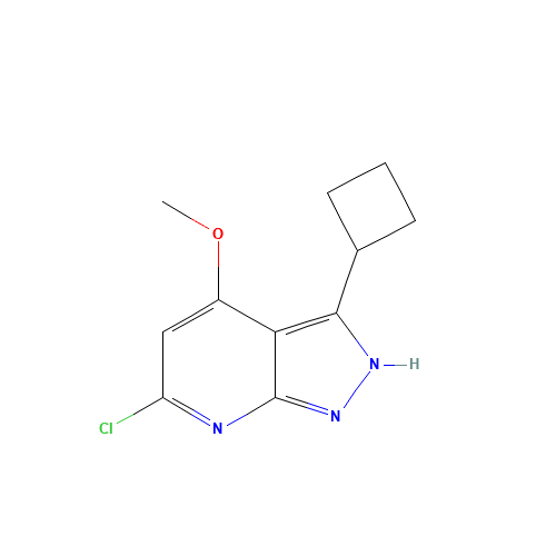 6-chloro-3-cyclobutyl-4-methoxy-2H-pyrazolo[3,4-b]pyridine (CAS: 1293394-84-9) - Related Chemical Product