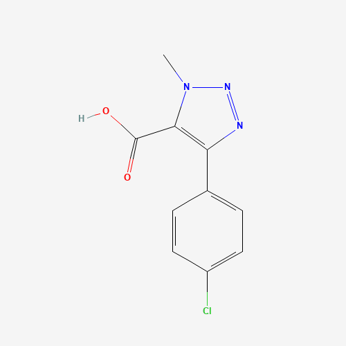 5-(4-chlorophenyl)-3-methyltriazole-4-carboxylic acid (CAS: 1402465-84-2) - Chemical Structure and Molecular Formula 