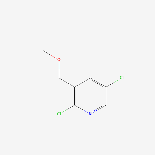 2,5-dichloro-3-(methoxymethyl)pyridine (CAS: 1386986-05-5) - Chemical Structure and Molecular Formula 