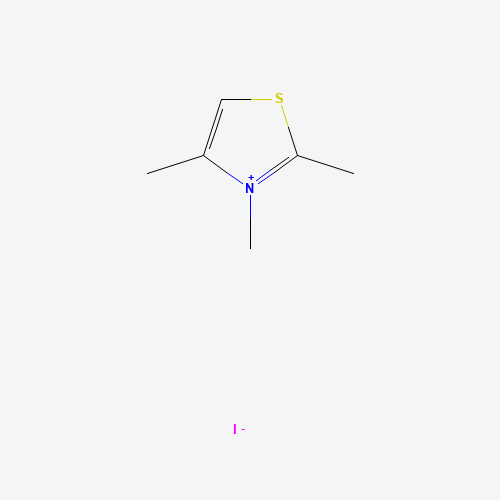 2,3,4-trimethyl-1,3-thiazol-3-ium;iodide (CAS: 5787-82-6) - Chemical Structure and Molecular Formula 