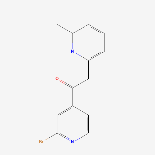 1-(2-bromopyridin-4-yl)-2-(6-methylpyridin-2-yl)ethanone (CAS: 656257-70-4) - Chemical Structure and Molecular Formula 