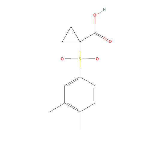 1-(3,4-dimethylphenyl)sulfonylcyclopropane-1-carboxylic acid (CAS: 505071-93-2) - Related Chemical Product