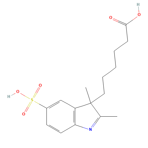 6-(2,3-dimethyl-5-sulfoindol-3-yl)hexanoic acid (CAS: 407627-51-4) - Related Chemical Product