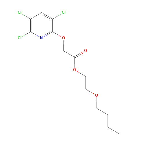 2-butoxyethyl 2-(3,5,6-trichloropyridin-2-yl)oxyacetate (CAS: 64700-56-7) - Chemical Structure and Molecular Formula 