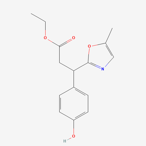 ethyl 3-(4-hydroxyphenyl)-3-(5-methyl-1,3-oxazol-2-yl)propanoate (CAS: 865233-94-9) - Related Chemical Product