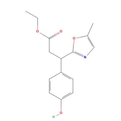 ethyl 3-(4-hydroxyphenyl)-3-(5-methyl-1,3-oxazol-2-yl)propanoate (CAS: 865233-94-9) - Related Chemical Product
