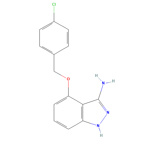 4-[(4-chlorophenyl)methoxy]-1H-indazol-3-amine (CAS: 871708-38-2) - Related Chemical Product
