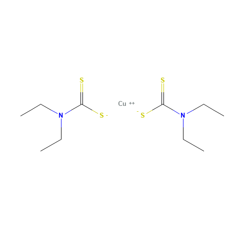 copper;N,N-diethylcarbamodithioate (CAS: 13681-87-3) - Related Chemical Product