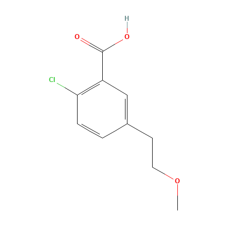2-chloro-5-(2-methoxyethyl)benzoic acid (CAS: 1206625-85-5) - Related Chemical Product