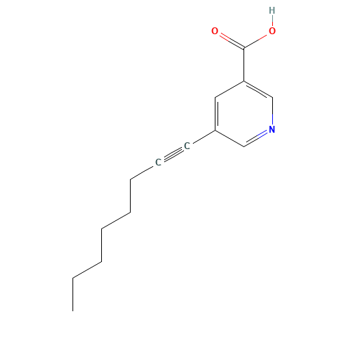 5-oct-1-ynylpyridine-3-carboxylic acid (CAS: 845266-29-7) - Related Chemical Product